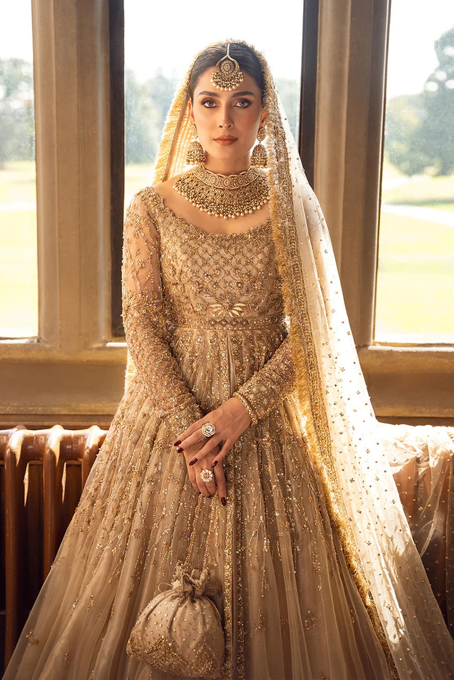Faiza Saqlain - Luxury Net Embroidered 3 Piece Unstitched - Zariana