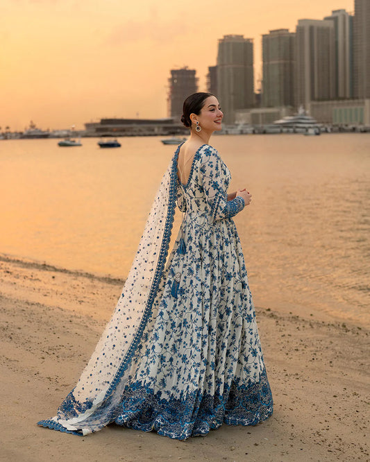 Faiza Saqlain 3 Pc Luxury Lawn Embroidered | Jehona