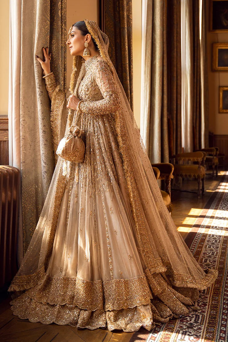 Faiza Saqlain - Luxury Net Embroidered 3 Piece Unstitched - Zariana