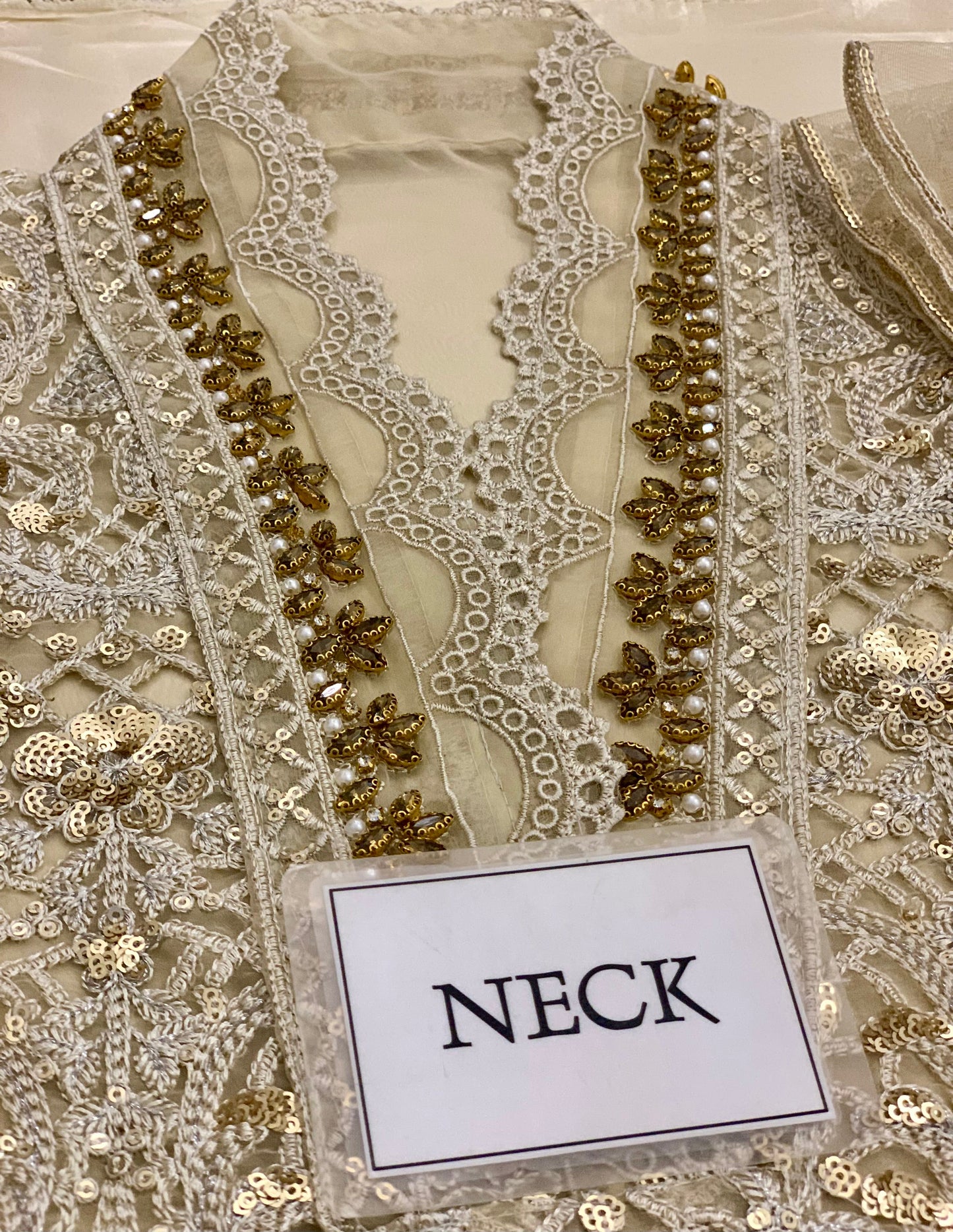 MARIA.B FESTIVE EMBROIDERED ORGANZA DRESS SAMI STITCHED 3PC