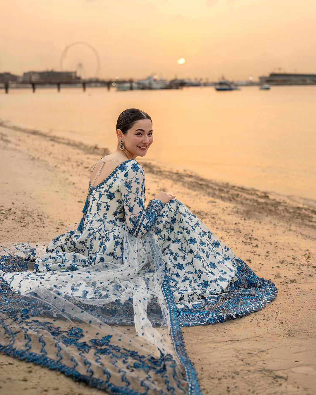 Faiza Saqlain 3 Pc Luxury Lawn Embroidered | Jehona