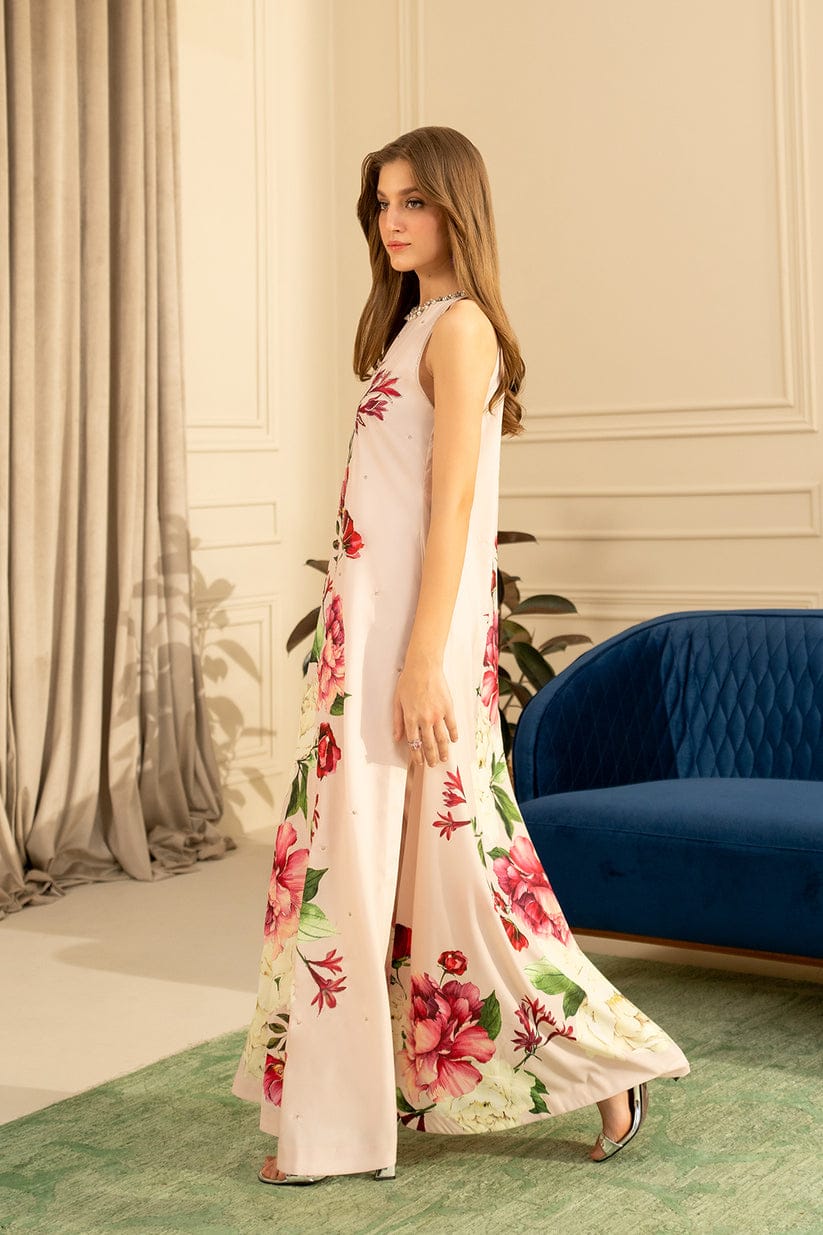 Lulusar T Pink Digital Silk Embroidery Dress Party Wear Collection