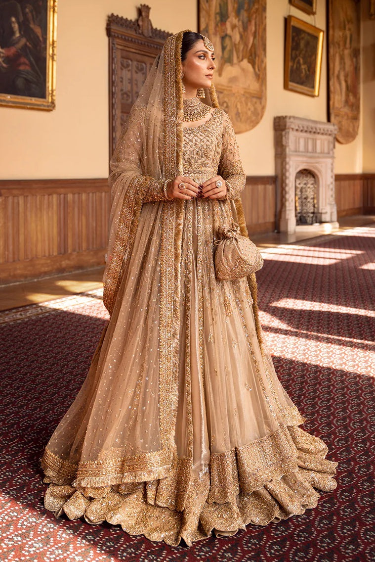 Faiza Saqlain - Luxury Net Embroidered 3 Piece Unstitched - Zariana