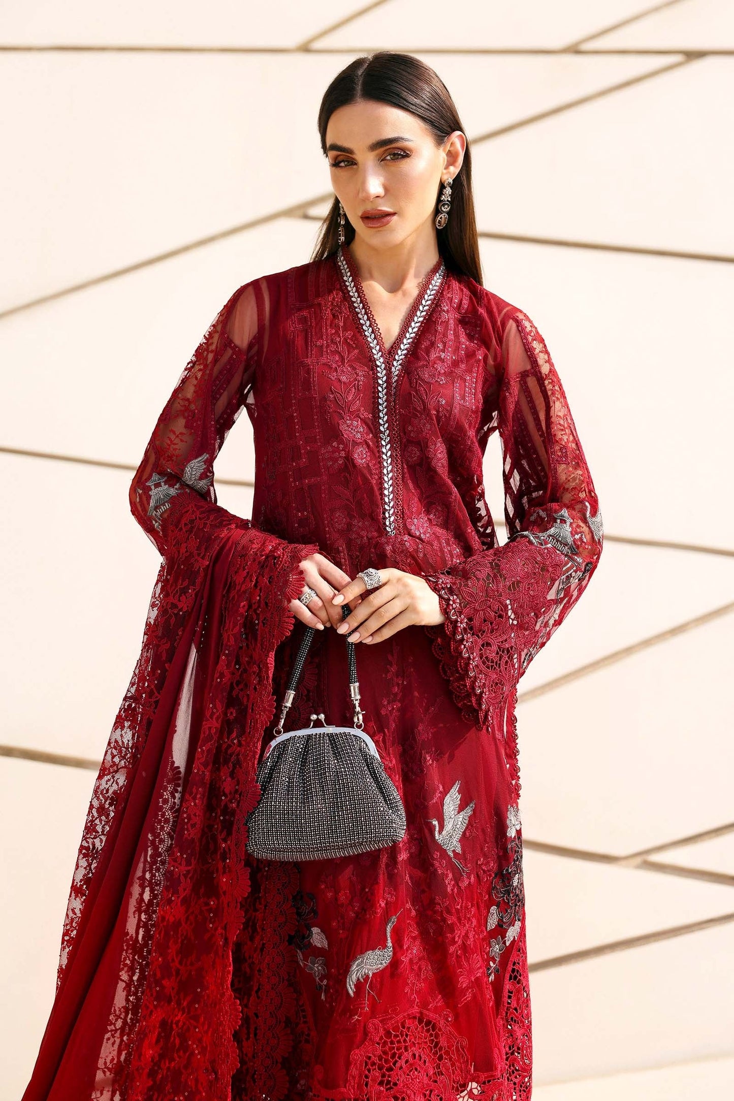 Maria.B - Luxury Lawn Embroidered 3 Piece Unstitched - D-2607-A