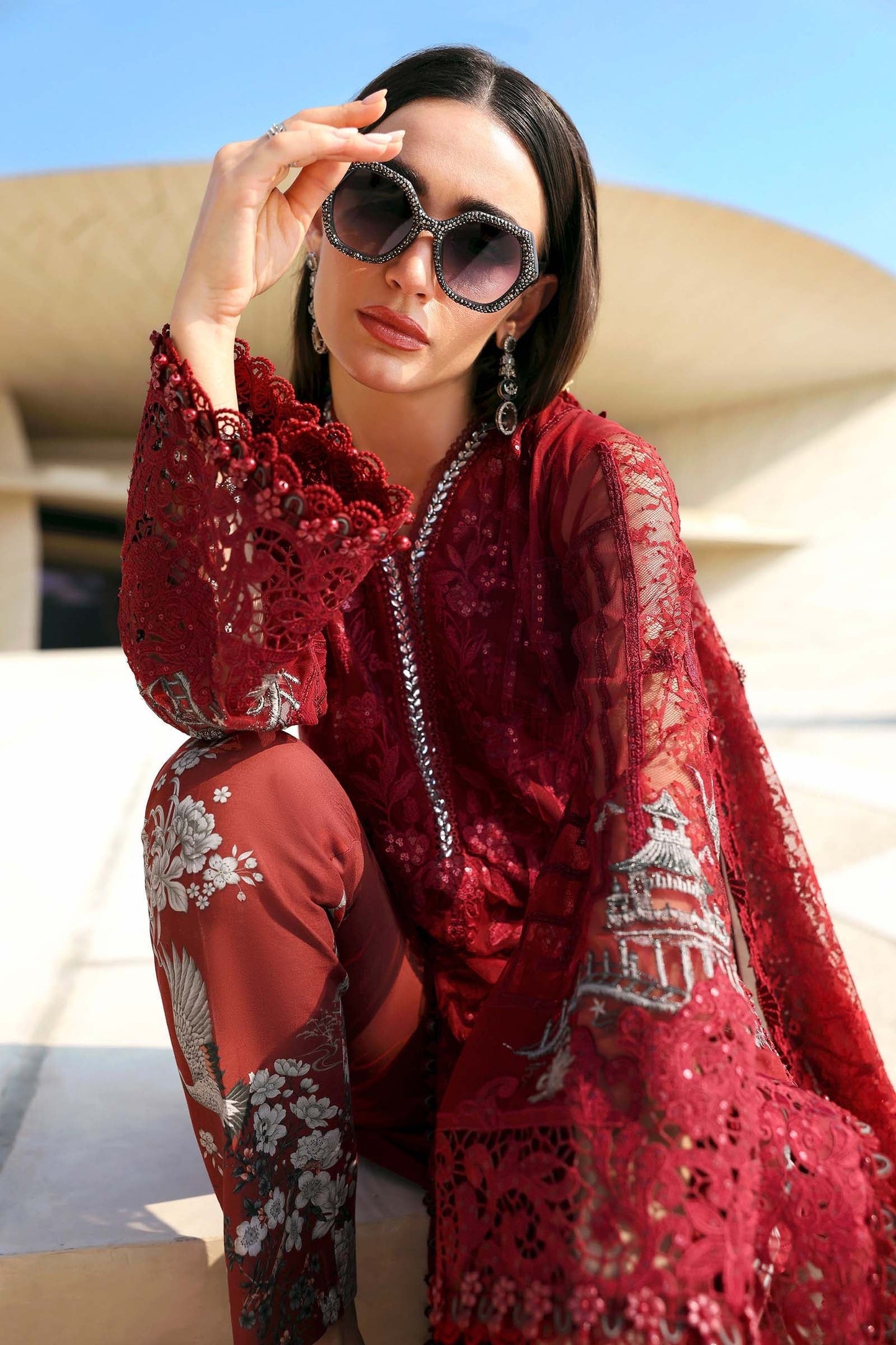 Maria.B - Luxury Lawn Embroidered 3 Piece Unstitched - D-2607-A