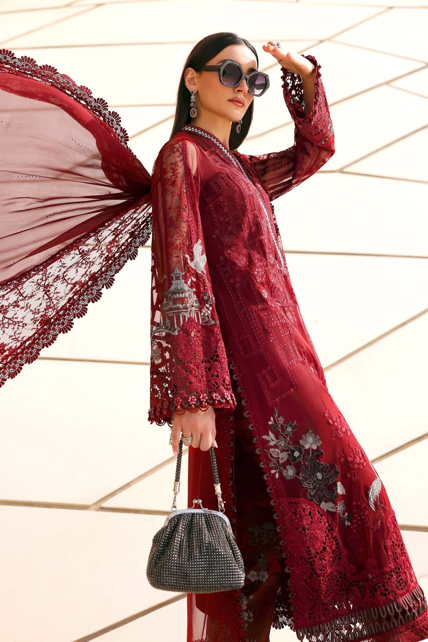 Maria.B - Luxury Lawn Embroidered 3 Piece Unstitched - D-2607-A