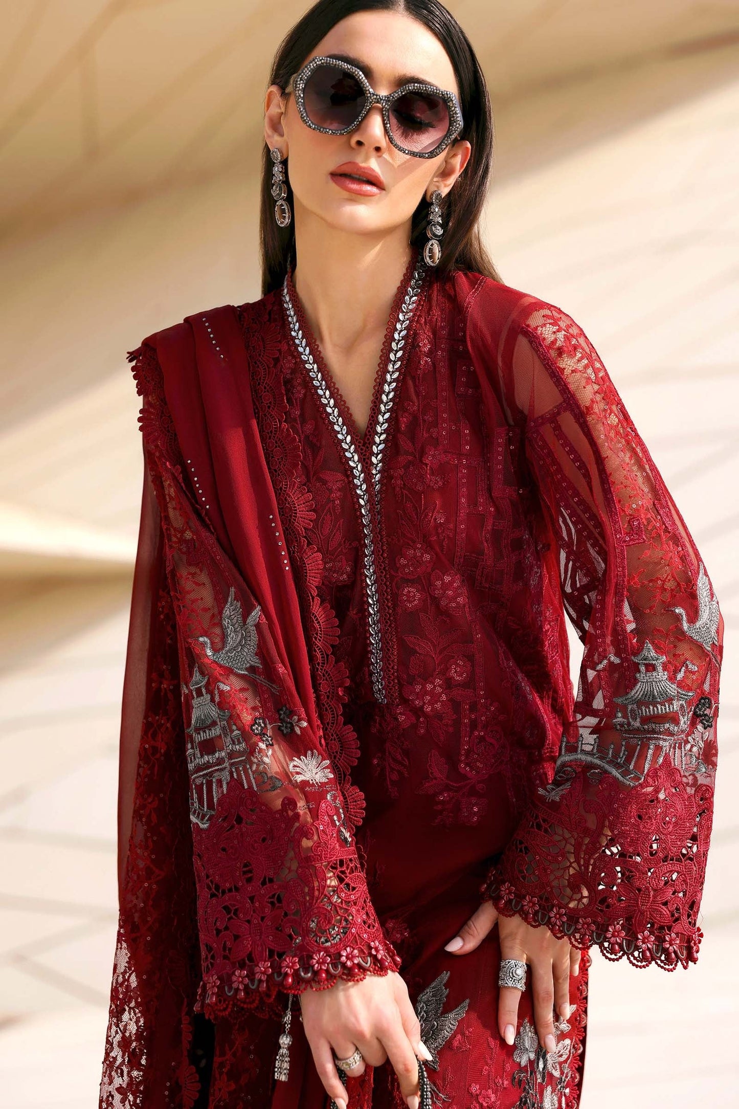 Maria.B - Luxury Lawn Embroidered 3 Piece Unstitched - D-2607-A