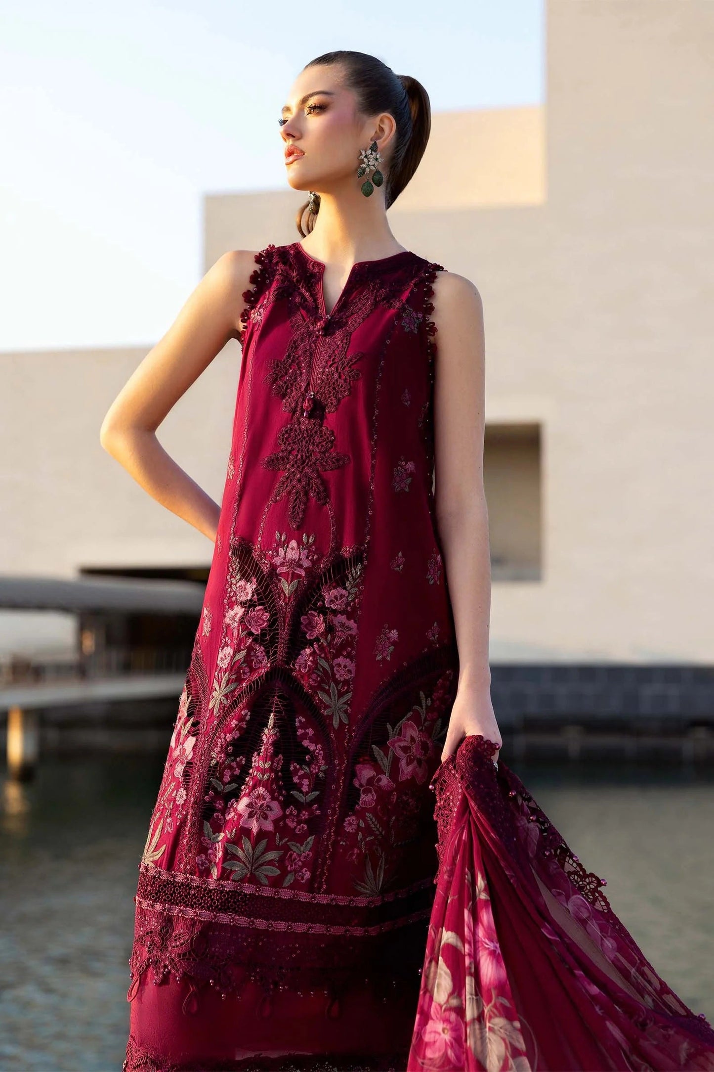 Maria.B - Luxury Lawn Embroidered 3 Piece Unstitched - D-2611-B