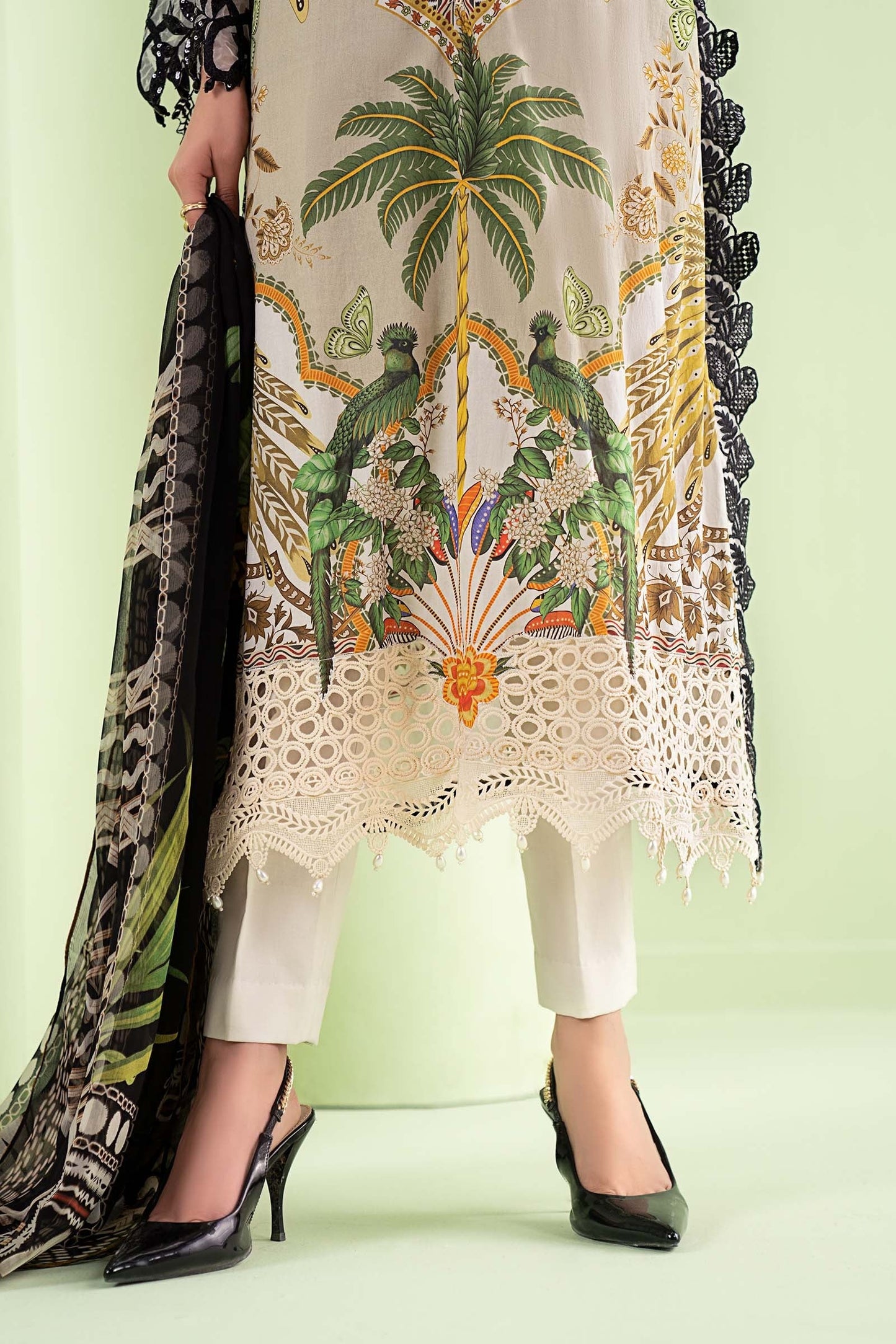 Maria.B - Luxury Lawn Embroidered Unstitched 3 Piece - MPS-2905