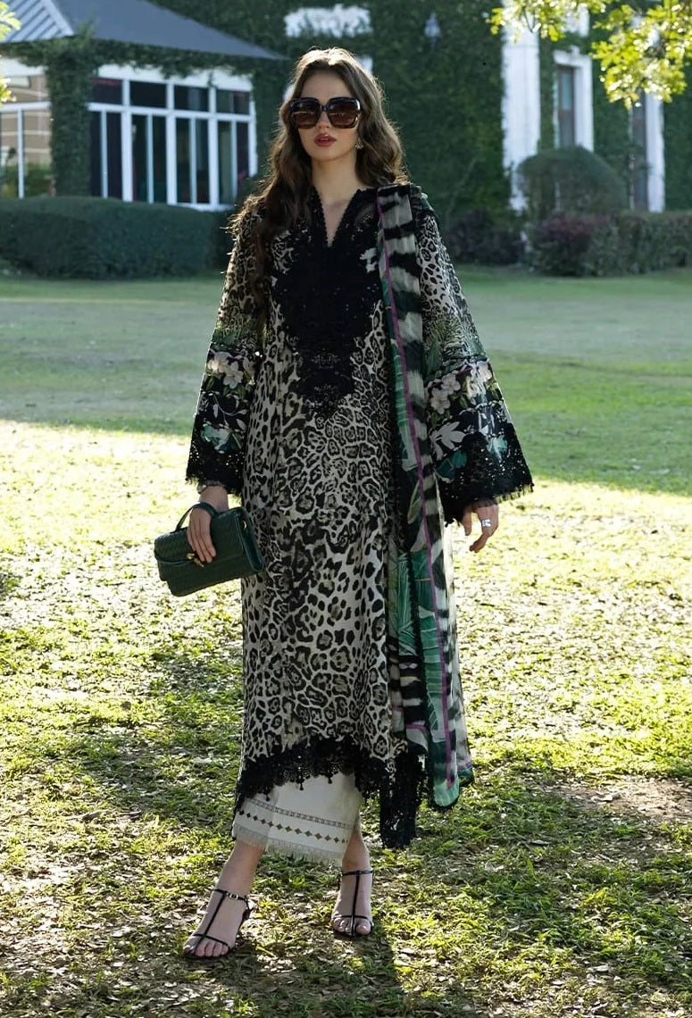 Elaf - Luxury Lawn Embroidered Unstitched 3 Piece - ESA-3A