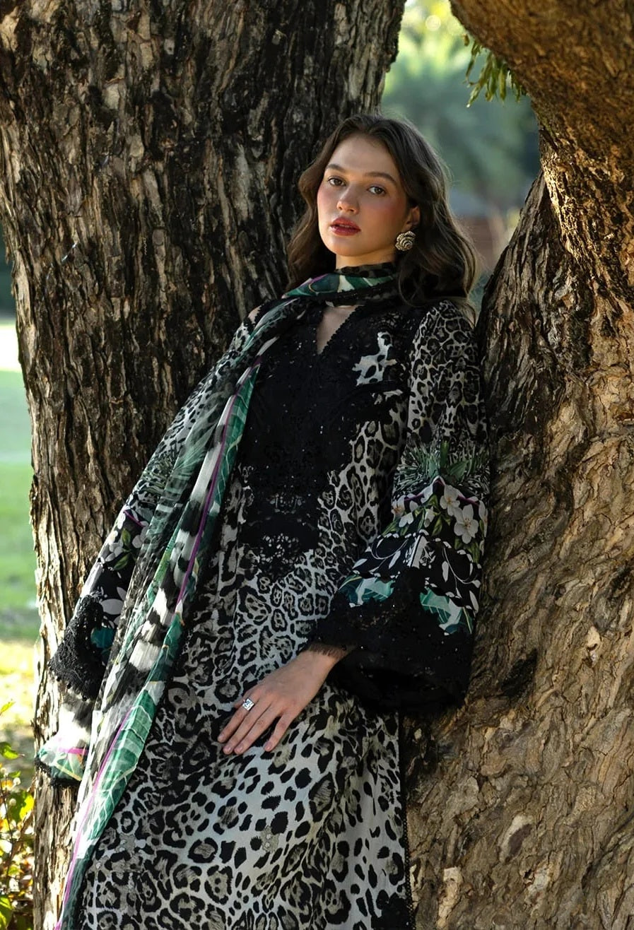 Elaf - Luxury Lawn Embroidered Unstitched 3 Piece - ESA-3A