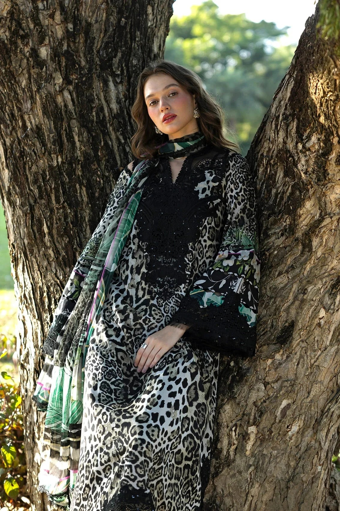 Elaf - Luxury Lawn Embroidered Unstitched 3 Piece - ESA-3A