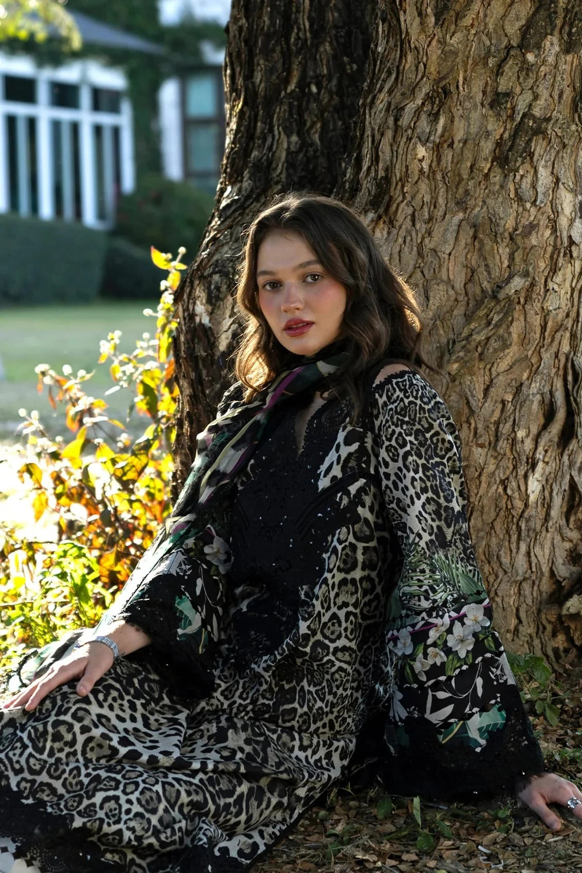 Elaf - Luxury Lawn Embroidered Unstitched 3 Piece - ESA-3A