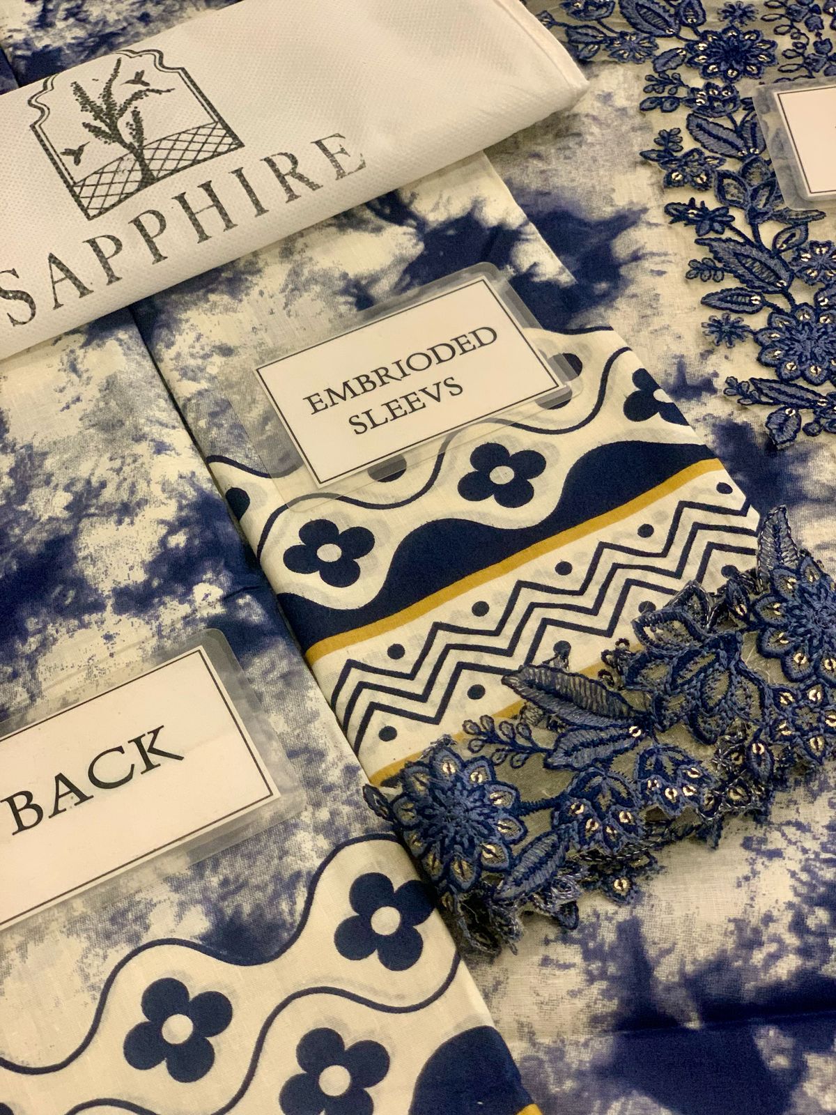 Sapphire Tie&Die- Lawn Collection