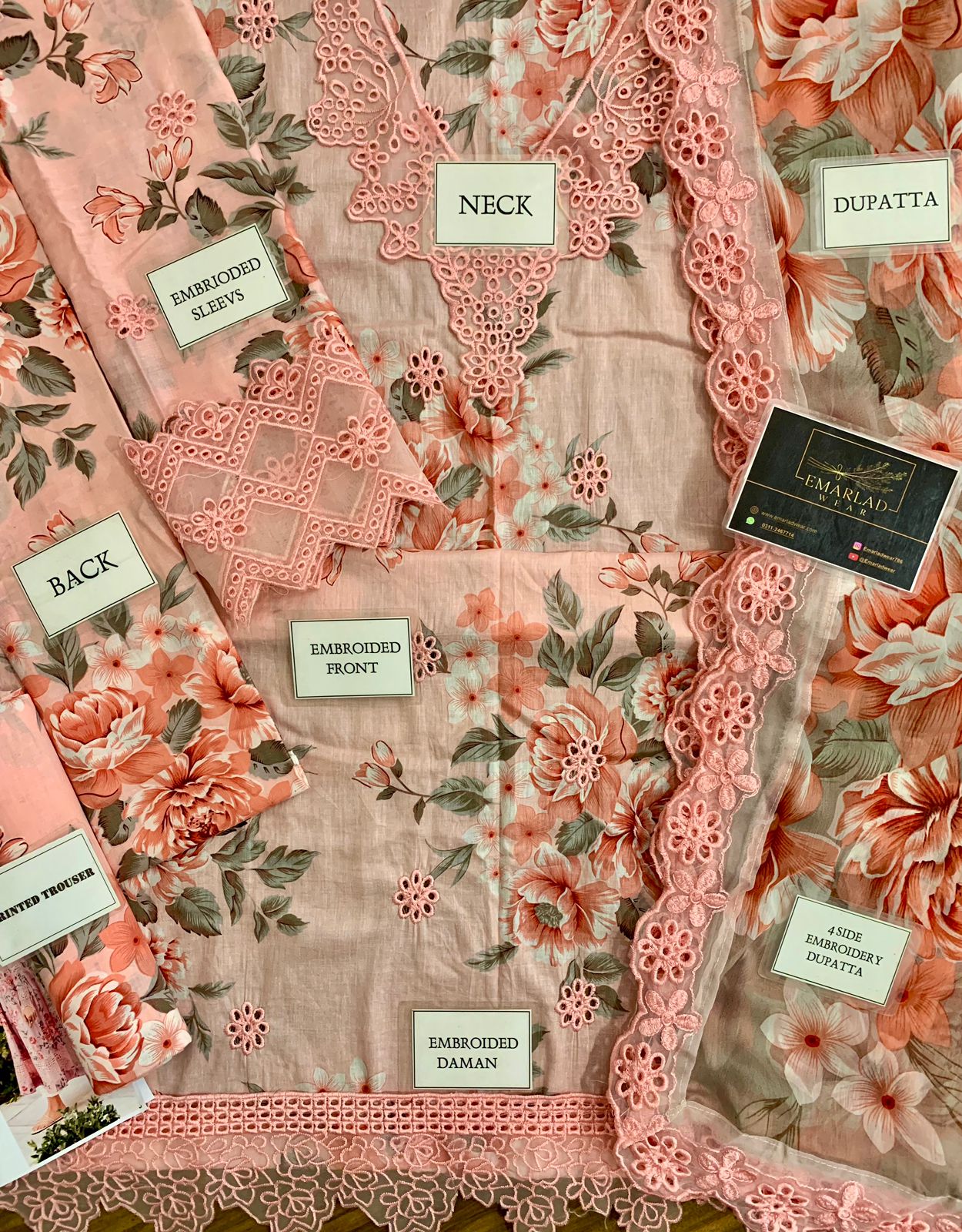 Iznik Digital Print Lawn Embroidery Chikankari New Arrival 3pc