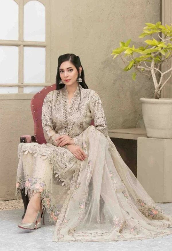 MARIA.B FESTIVE EMBROIDERED ORGANZA DRESS SAMI STITCHED 3PC