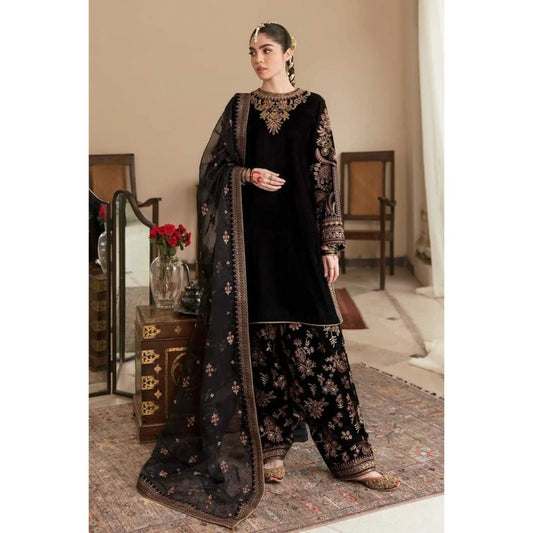 Baroque Black Formal Collection Velvet 3pc
